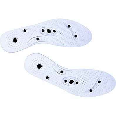 Magnetic Massage Insoles, Breathable Deodorant Anti-Sweat Improves Blood Circulation Foot Relieve Feet Pain Massage Insoles for Men Women (1 Pair)