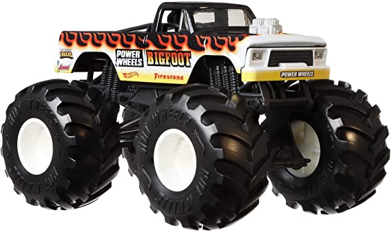 Hot Wheels Monster Trucks Big Foot, 1:24 Scale for Kids Age 3, 4, 5, 6, 7, & 8 Years Old Great Gift Toy Trucks Large Scales