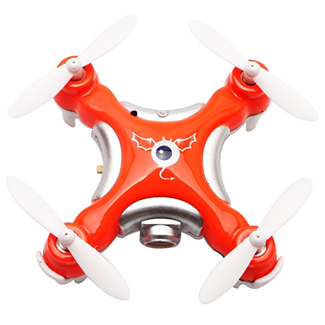 paterJOY Cheerson CX-10C Mini Drone with 0.3MP Camera 2.4G 4CH 6-Axis Gyro RC Quadcopter Toys for Kids (Orange)