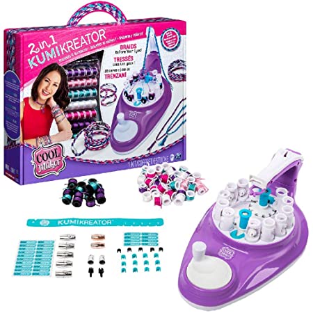 Cool Maker, 2-in-1 KumiKreator, Necklace and Friendship Bracelet Maker Activity Kit, for Ages 8 and Up
