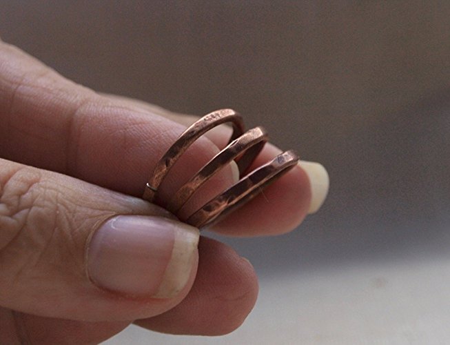 Copper Stacking Rings, Set of 3