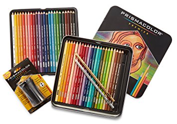 Prismacolor Premier Colored Pencils, Soft Core, 48 Pack (3598T) with Premier Pencil Sharpener (1786520)