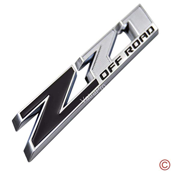 (5"L) Z71 off road Emblem Badge Plate Decal for 2018 COLORADO GMC Chevy Silverado 2014 2015 2016 2017 2018