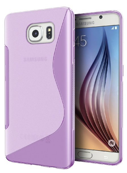 Galaxy S7 Case, Cimo [Wave] Premium Slim TPU Flexible Soft Case for Samsung Galaxy S7 (2016) - Purple