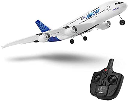 New A380 Airplane 2.4G 3Ch Fixed Wing Outdoor A120-A380 RC Plane Toys (Two Batteries Without Light)