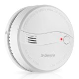 X-Sense DS22 Battery-Powered Home Smoke Detector Fire Alarm with Photoelectric Sensor Automatic Reset Easy Installation
