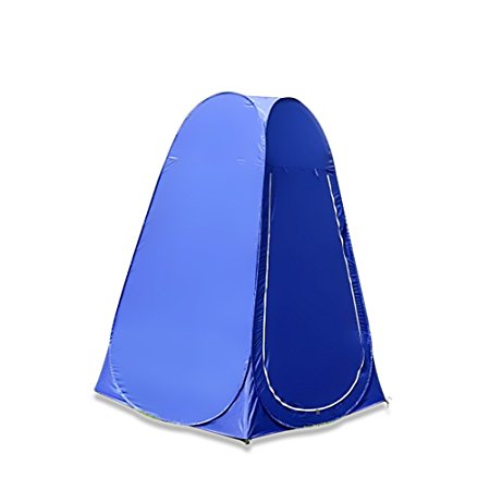 IFLYING Portable Pop up Tent Camping Beach Toilet Shower Changing Room with Carrying Bag (Blue)