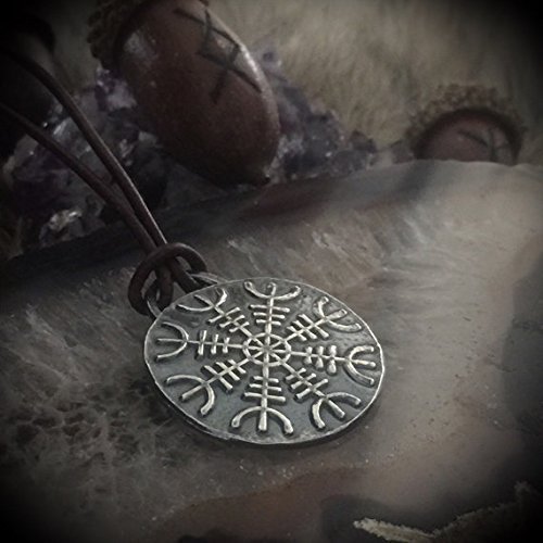 Aegishjalmur Pendant - Helm of Awe Necklace - Silver - Viking Jewelry Necklaces