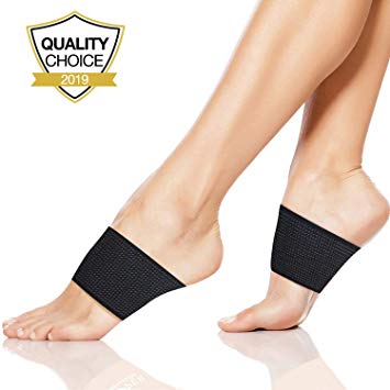 UMITOM Plantar Fasciitis Support, Compression Arch Support Brace - 2 Plantar Fasciitis Sleeves for Flat Feet, Foot Pain, Heel Spurs and High Arch,Cushioned Compression Extra Thick Support Padded Comfo