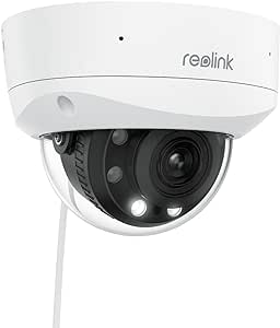 REOLINK RLC-843A - 4K PoE Security Camera with Spotlights, 5X Optical Zoom, Outdoor Camera with Color Night Vision, Two-Way Talk, Human/Vehicle/Animal Detection, IK10 Vandalproof, No PT Supported