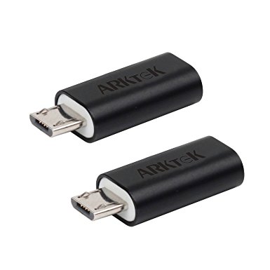 USB-C (female) Adapter, ARKTEK Micro USB (male) to Type C (female) Adapter for Samsung Galaxy S7 / S7 Edge and more, Pack of 2