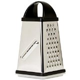 Oliver and Kline Boxed Grater Stainless Steel Box Surface Glide Technology and Vegetable Slicer Grater with Container for Storage Space A Kitchen Gift-4 Sided for Vegetables Fruit