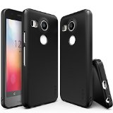 Nexus 5X Case Ringke SLIM Essential Ultra ThinFREE Screen ProtectorSF Black Perfect Fit and Ultra Slim Scratch-Resistant Protective Hard Case for Google Nexus 5X 2015 NOT for Nexus 5 2013