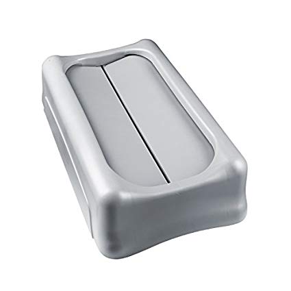 Rubbermaid Commercial Slim Jim Swing Lid, Gray (FG267360GRAY)