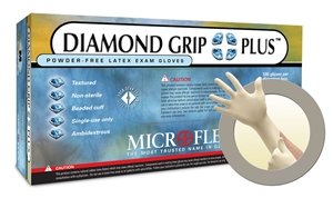 Diamond Grip Plus Latex Gloves Small Case