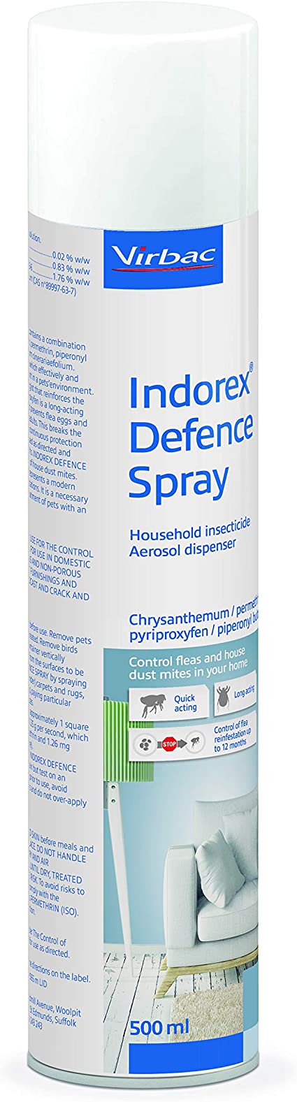 2X Indorex Defence Spray Flea Bomb
