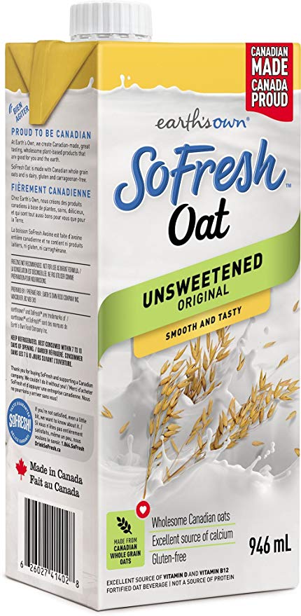 So Fresh Oat, Unsweetened, Original, 946ml