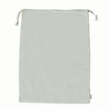Augbunny 100% Cotton Canvas Travel Laundry Bag, 2-Pack