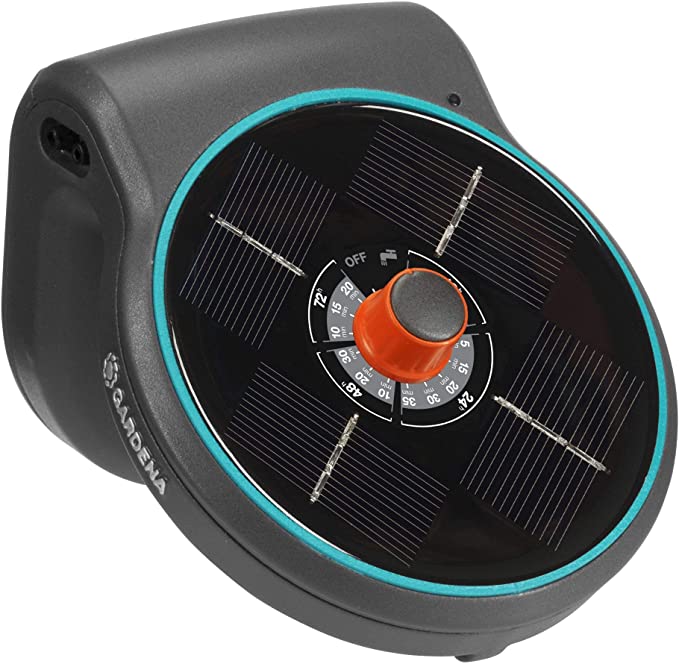 Gardena Solar-Powered Irrigation Aquabloom Set: A Solar-Powered Irrigation System for Your Balcony and Tub Plants, up to 4 m High, all Year Long (13300-20)