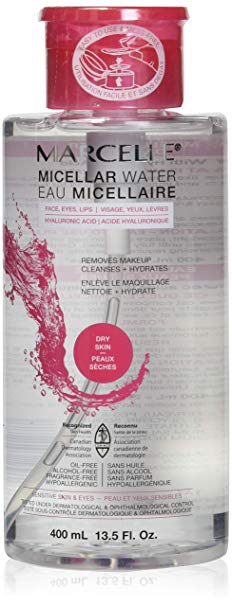 Marcelle Micellar Water - Dry Skin, Hypoallergenic and Fragrance-Free, 13.5 fl oz