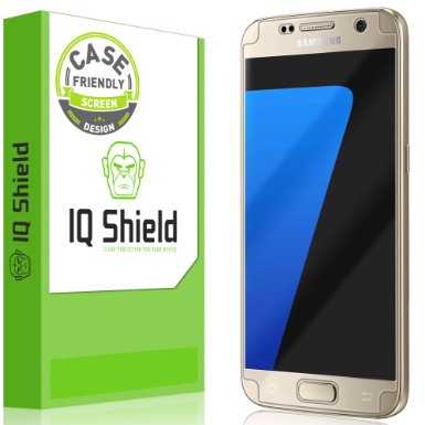 Galaxy S7 Screen Protector, IQ Shield® LiQuidSkin (Updated Design)(Case Friendly) Full Coverage Screen Protector for Samsung Galaxy S7 HD Clear Anti-Bubble Film - with Lifetime Warranty