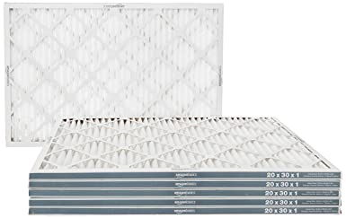 AmazonBasics Merv 11 AC Furnace Air Filter - 20'' x 30'' x 1'', 6-Pack