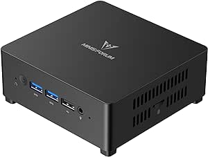 MINISFORUM UN100D Mini PC,Alder Lake-N100,16 GB LPDDR5 RAM 512 GB PCIe SSD, Desktop PC 4K Triple Display, 4xUSB Ports,Gigabit Ethernet,Business PC for Home-Server/Network Firewall