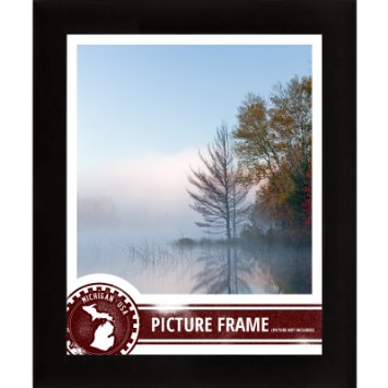 Craig Frames 1WB3BK 8 by 12-Inch Picture Frame, Smooth Wrap Finish, 1-Inch Wide, Black