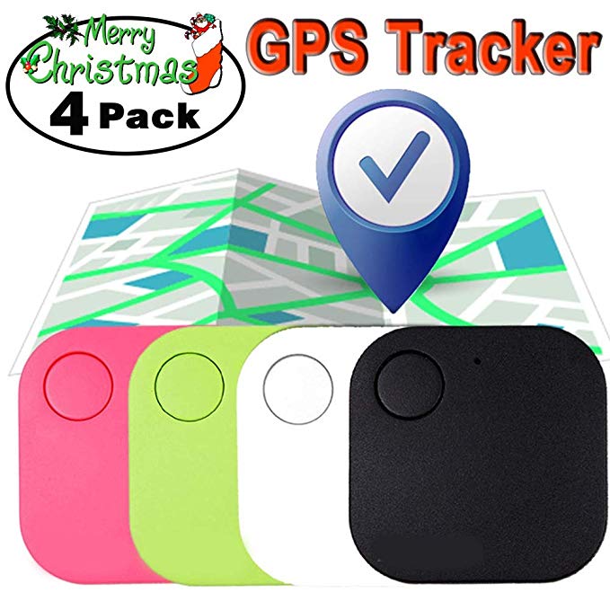 GPS Tracker for Pet, Mini Smart Key Finder Locattion Tracking, Square Anti Lost for Cat Dog Wallet Bag Luggage with App Control Alarm Patch Wireless Seeker Selfie Remote Shutter