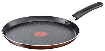 Tefal B3001002 Extra Brownie Aluminium Crêpe Pan, Aluminium, Brownie, 25 cm