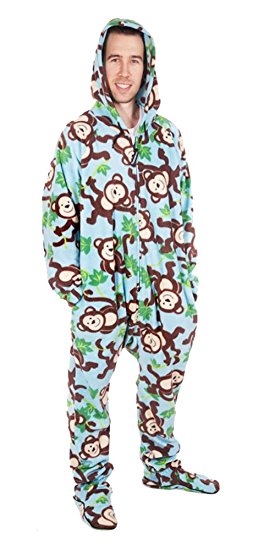 Forever Lazy Unisex Footed Adult Onesie One-Piece Pajamas