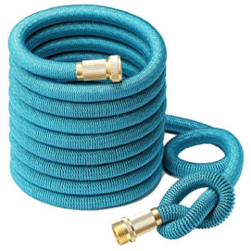 Greenbest Garden Hose No Kinks Farm Hose Water Hose 50 Feet for Watering Lawn, Yard, Garden, Car Washing, Pet and Home Cleaning (Blue)