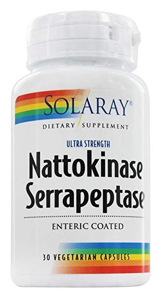 Solaray Nattokinase Serrapeptase - 30 Vegetarian Capsules