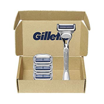 Gillette SkinGuard Men's Razor With Handle   4 Blade Refills
