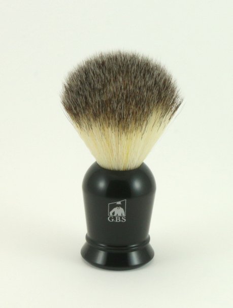 GBS Synthetic Black Handle Shaving Brush Comes with Free Black Stand