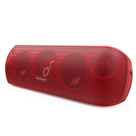 Anker Soundcore Motion  Bluetooth Speaker with Hi-Res 30W Audio, Extended Bass and Treble, Wireless HiFi Portable Speaker with App, Customizable EQ, 12-Hour Playtime, IPX7 Waterproof, and USB-C, Red