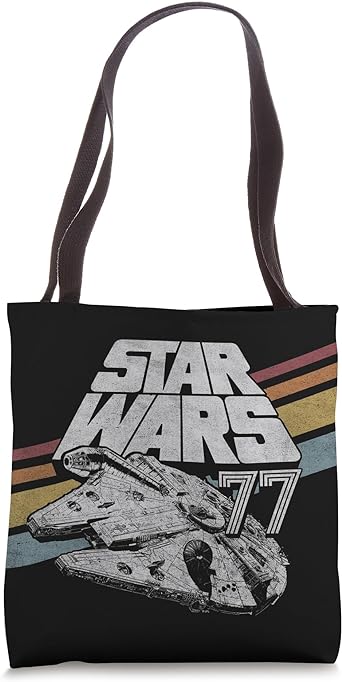 Star Wars 77 Millennium Falcon Retro Tote Bag