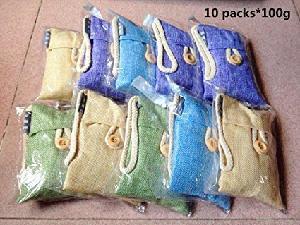 10 Packs the Home/ Car in Addition to Taste/ Air Purifying Bamboo Charcoal Bag(10 Packs*100g)