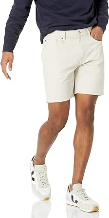 Amazon Essentials Mens Straight-fit 7" Inseam Stretch 5-Pocket Short