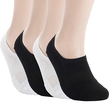 Pro Mountain Unisex No Show Flat Cushion Athletic Cotton Sneakers Sports Socks
