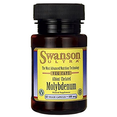 Swanson Albion Chelated Molybdenum 400 mcg 60 Veg Caps