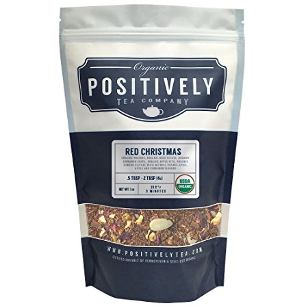 Organic Red Christmas Rooibos Tea, Loose Leaf Tea, Positively Tea LLC. (1 LB.)