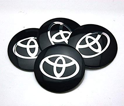 BENZEE 4pcs D120 Black 56.5mm Car Emblem Badge Sticker Wheel Hub Caps Centre Cover TOYOTA COROLLA RAV4 Camry PRIUS REIZ VIOS