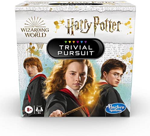 Hasbro Gaming Trivial Pursuit: Wizarding World Harry Potter Edition Compact Trivia Game for 2 or More Players, 600 Trivia Questions, Ages 8 and Up (Amazon Exclusive)