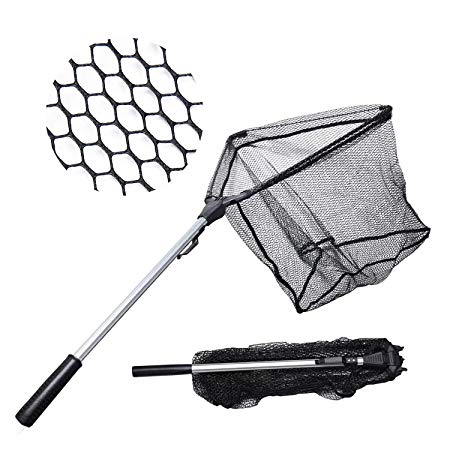 KastKing Fishing Net Folding Landing Net – Super Strong, Easy to Carry Store,as Strong as Heavy Duty One-Piece Landing Net