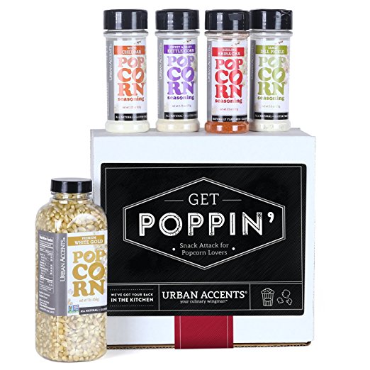 GET POPPIN' Snack Attack for Popcorn Lovers Gift Set, Hostess Gift For Any Occasion, by Urban Accents