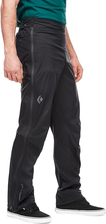 Black Diamond Equipment Stretch Full Zip Rain Pants - Men's - Black - Small