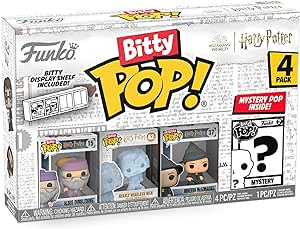 Funko Bitty Pop! Harry Potter Mini Collectible Toys 4-Pack - Albus Dumbledore, Nearly Headless Nick, Minerva McGonagall & Mystery Chase Figure (Styles May Vary)