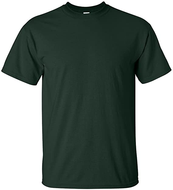 Gildan mens Ultra Cotton Adult Pack fashion t shirts, Charcoal/Forestgreen, 3X-Large US