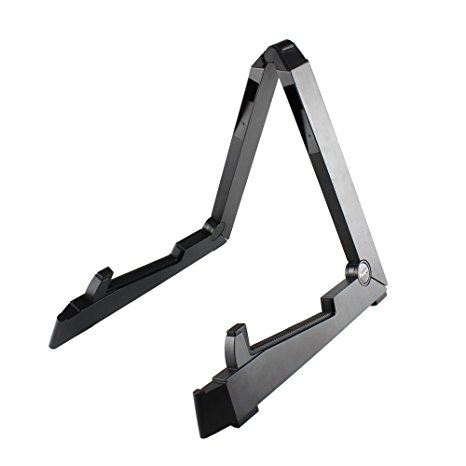 Metal guitar stand Universal foldable A-Frame stand supports Acoustic/Electric/Classical Guitars Bass, Black